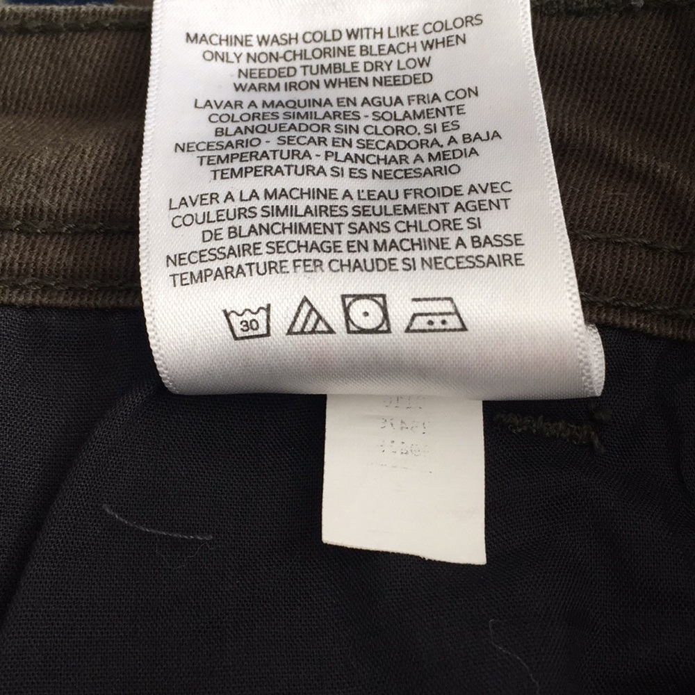 EUC Style & Company Slim Leg Denim - Olive - Picture 4 of 4